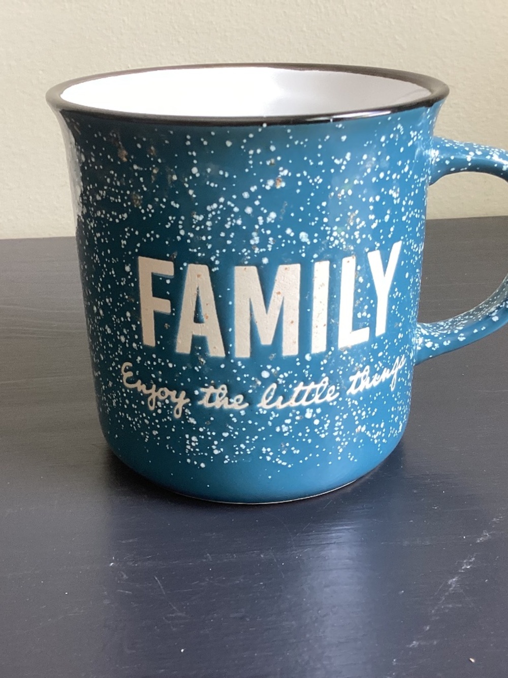“Family Enjoy the Little Things” 16oz Ceramic Porcelain Coffee Mug